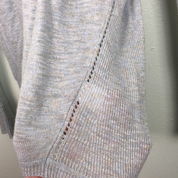 Vince XS Pastel Drop Shoulder Knit Circle Neck Top - Picture 9 of 16